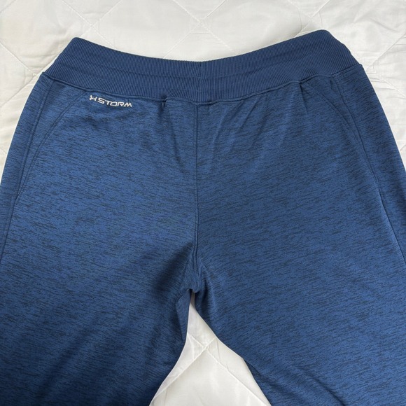 Under Armour Storm Jogger Pants Womens Small Blue Fleece Athletic - Picture 3 of 10